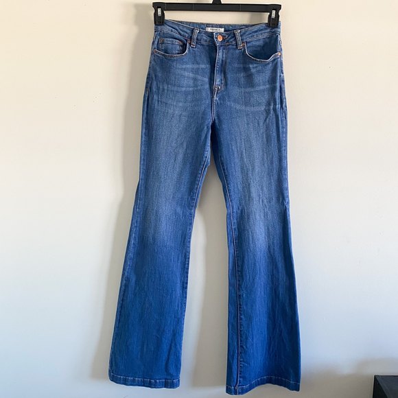 SOLD Forever 21 High-Rise Wide Leg Denim Jeans